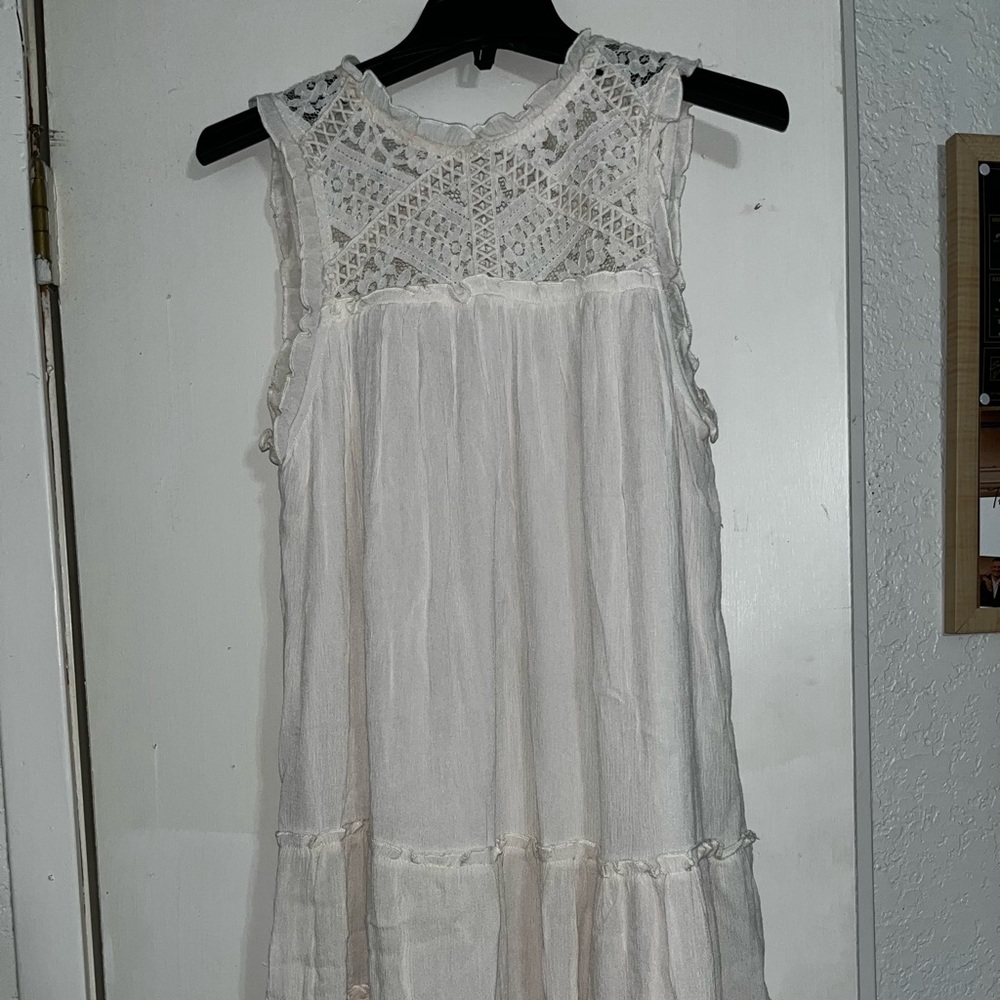Xhiliration White Lace Dress